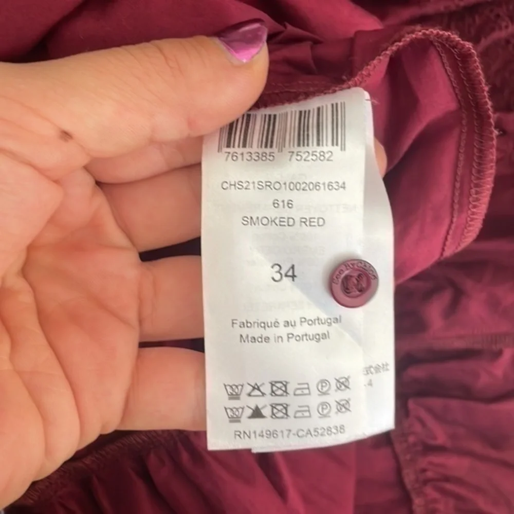 SEE BY CHLOÉ Tiered embroidered cotton-poplin mini dress Size 0 which is 34 - Picture 12 of 16